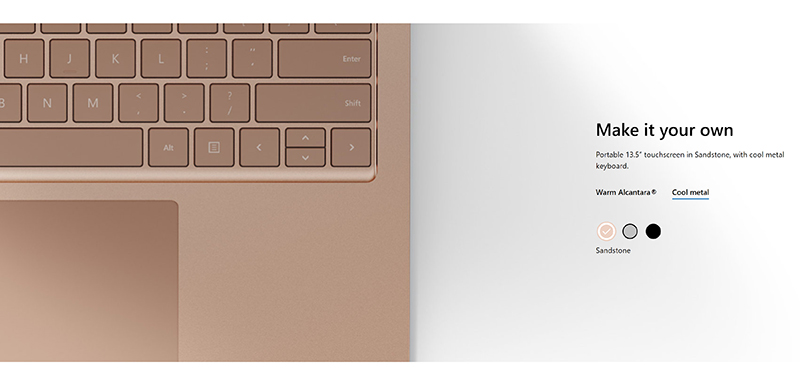 bàn phím Surface Laptop 4 đẹp mắt