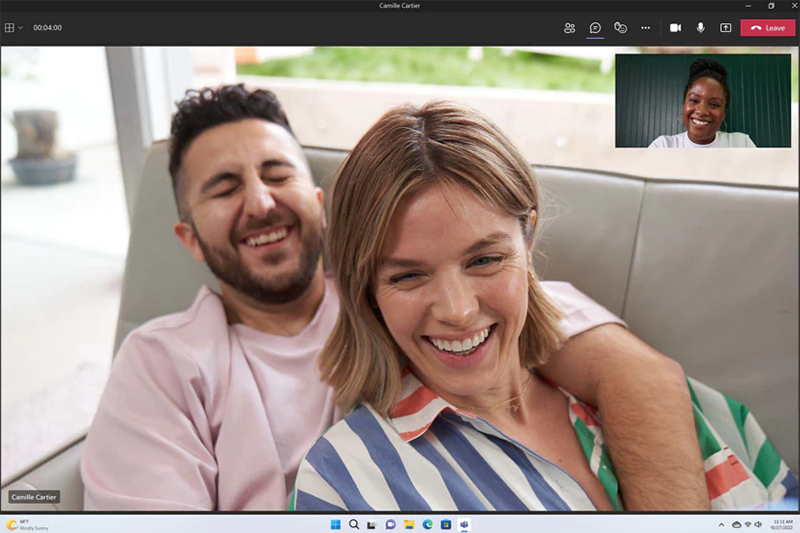 video call trên Surface Studio 2 Plus