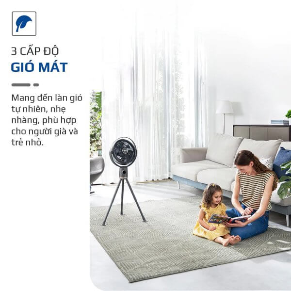 Quạt Tích Điện Không Dây OLIVO WF1 Tuần Hoàn Không Khí, 48h, sạc nhanh 2,5hm, gấp gọn