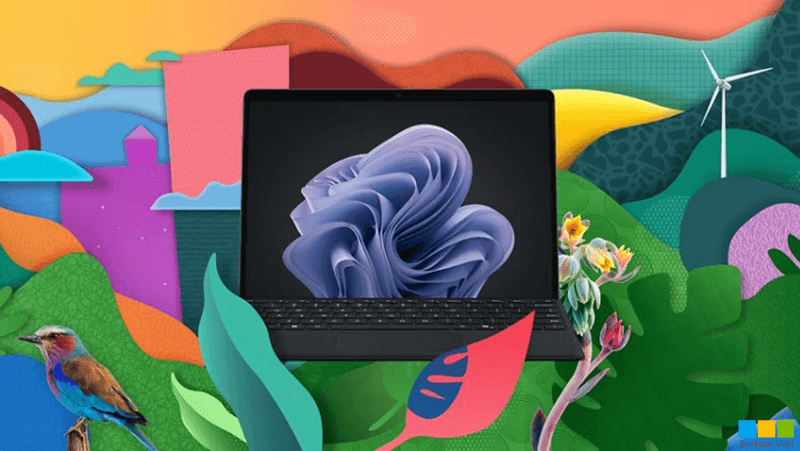 Màn hình Surface Pro 10 phủ lớp chống phản chiếu