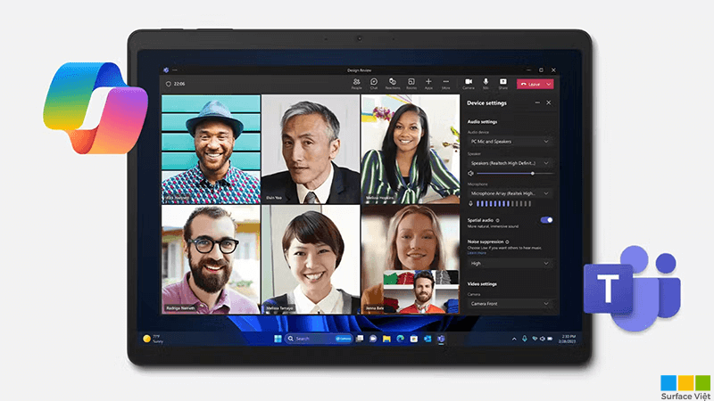Camera, loa Surface Pro 10