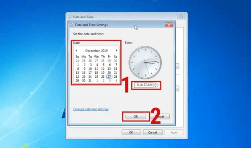 Cách chỉnh giờ trên máy tính Windows 7 đơn giản