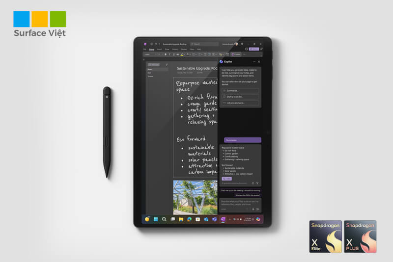 bút Surface Slim Pen trên Surface Pro 11