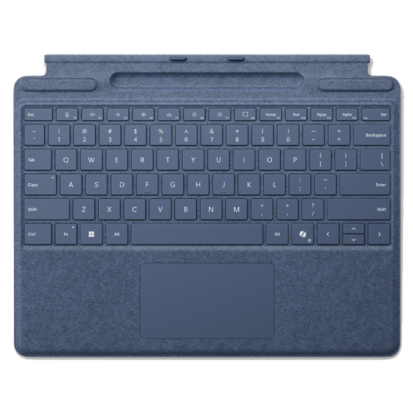 Bàn phím Copilot Surface Pro kèm khe sạc bút màu Sapphire