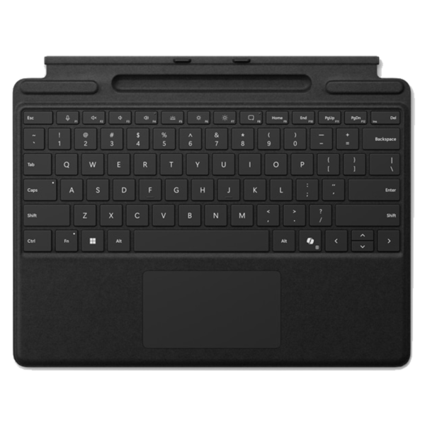 Bàn phím Copilot Surface Pro kèm khe sạc bút màu đen