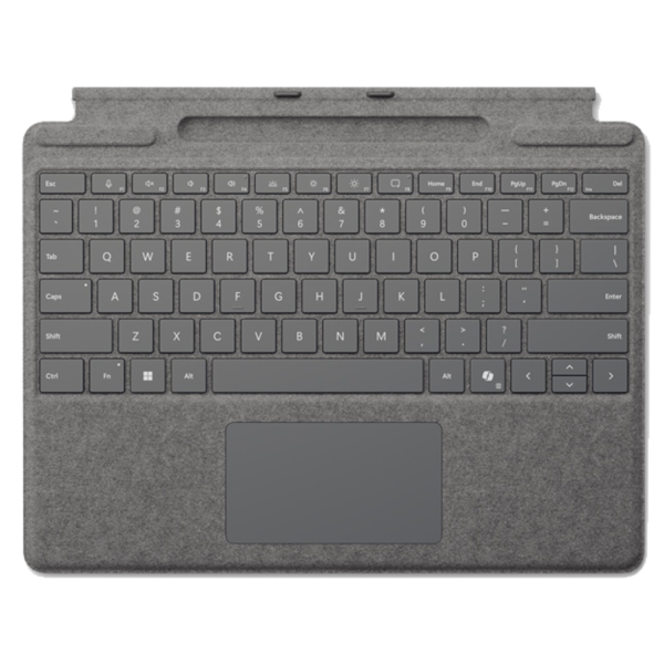 Bàn phím Copilot Surface Pro kèm khe sạc bút màu Xám