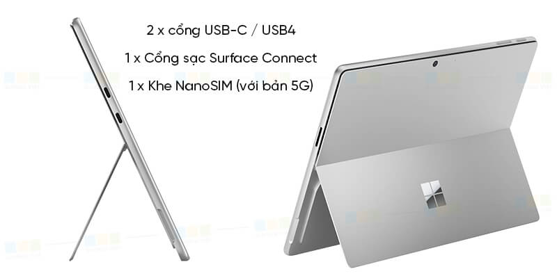 Cổng kết nối Surface Pro 11 Platinum