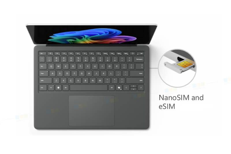 Nano-sim-va-esim-tren-Surface-Laptop-5g