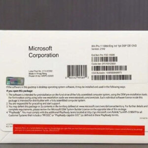 Phần mềm Microsoft Windows Pro 11 64Bit FQC-10528