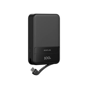 EcoFlow RAPID Magnetic 10.000mAh, Black & Silver China Version – Sạc Không Dây Từ Tính