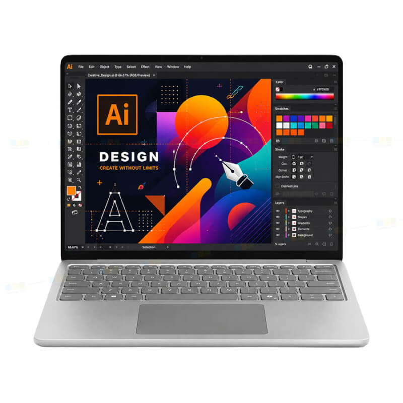 Surface Laptop 13 Inch Intel Core Ultra 5 325, 16GB RAM, 512GB SSD, Windows 11 Pro, Platinum