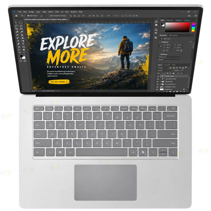 Surface Laptop 8 15 inch Intel Core Ultra X7 368H RAM 16GB SSD 256GB, LCD 120Hz, Wi-Fi, Windows 11 Pro