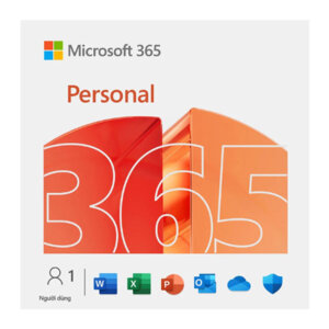 Phần mềm Office Microsoft 365 Personal + AI Copilot (gói cá nhân12 tháng, 1TB OneDrive/5 thiết bị/người)